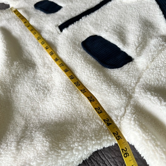NWT Faherty Cream White and Navy Cord Mix Fleece Popover, Outdoor Sz - XL - Picture 10 of 16
